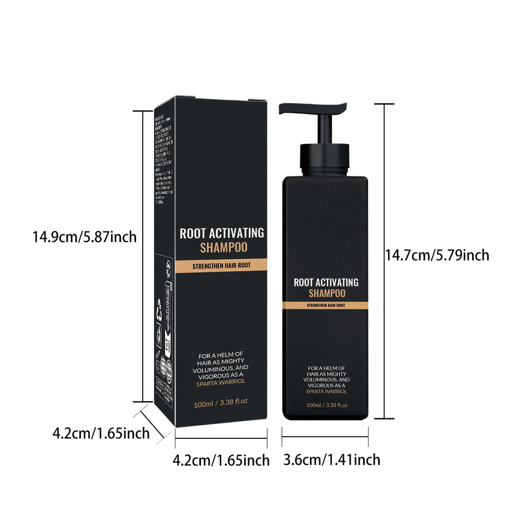 Men Shampoo Scalp Care Shampoo Deep Cleansing Ginger Licorice Volumizing Daily Hair Wash Improve Volume Thinning Hair 100ml