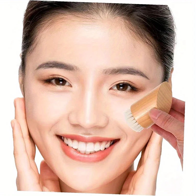 Face Wash Brush, Portable & Lightweight, Deep Cleanses Oil, Dirt & Dead Skin Cell, Perfect for Daily Home Use & Travel Cleansing