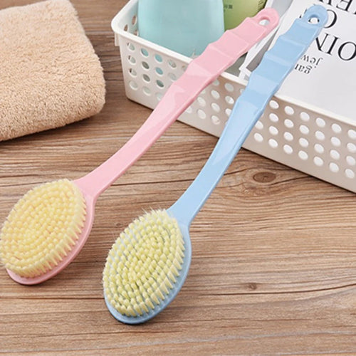 1Pc Long Handle Scrubs Bath Brush Soft Body Scrubber Shower Exfoliating Exfoliator Skin Massager Cleaning Brush