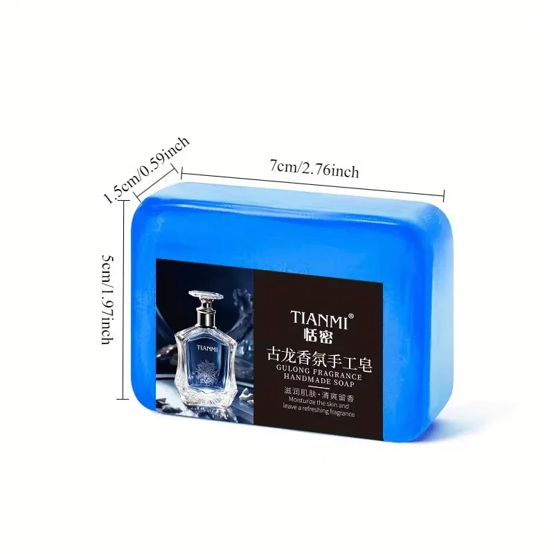 Men's Cologne Soap, Three-In-One for Washing Hair, Face, and Body, Cleanses and Bathes the Entire Body, Moisturizes