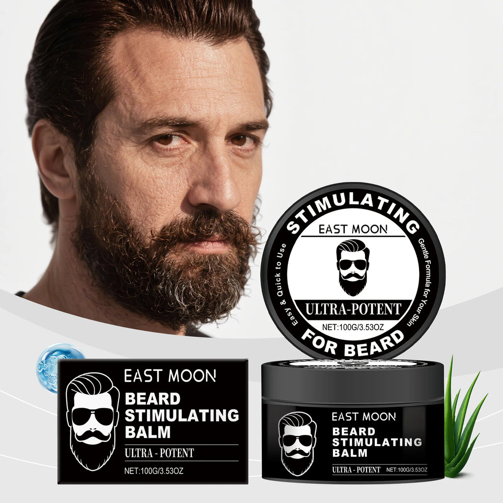 Men's Beard Care Balm – Softens Beards, Deep Nourishment, Soothes Redness, Non-Irritating, Suitable for Sensitive Skin