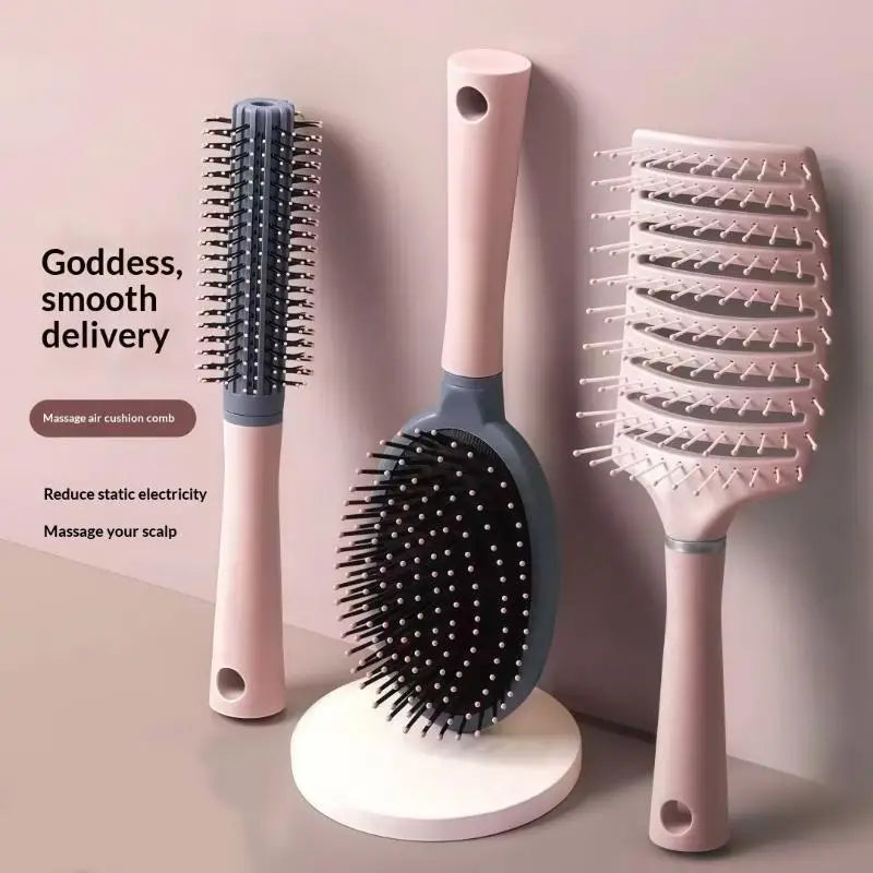 Women Dry Wet Curly Hair Brush Scalp Massage Comb Hairbrush Salon Hairdressing Styling Tools Hair Brush For All Hair Type