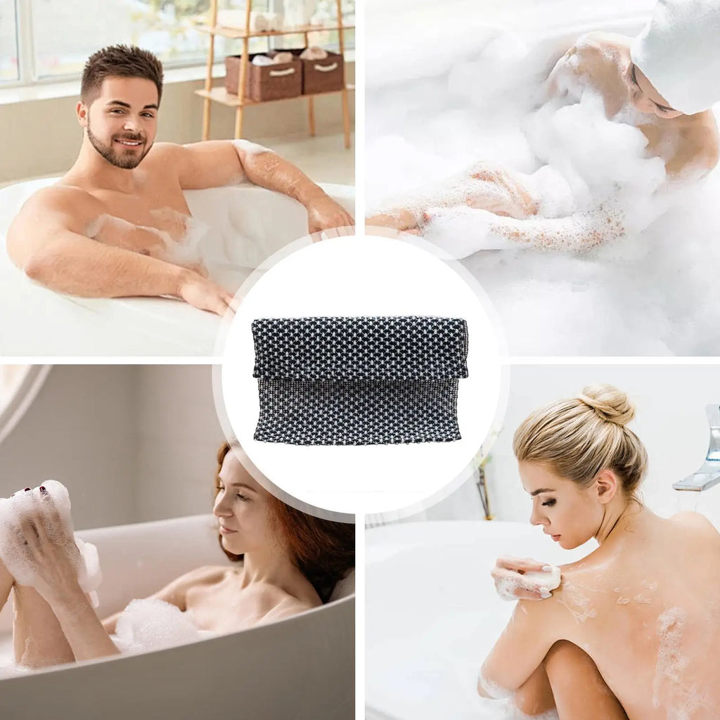 Body scrub towel Rubbing Washcloth Bath Scrubber Nylon Towel Brush for Back Exfoliating Body Scrub Body Wash Bath Supplies